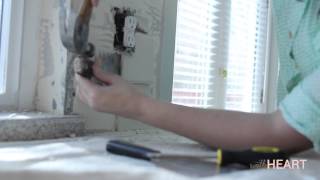 How To Remove A Tile Backsplash  withHEART [upl. by Sasnett]