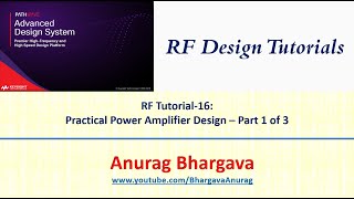 RF Design16 Practical Power Amplifier Design  Part 1 [upl. by Amargo374]