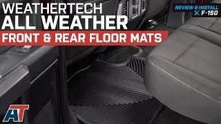 20152018 F150 Weathertech All Weather Front amp Rear Floor Mats SuperCab amp SuperCrew Review amp Install [upl. by Yrro]