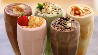 5 Homemade Ice Cream Milkshake Recipes [upl. by Buehrer]