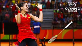 2️⃣3️⃣  Carolina Marin wins badminton gold 31DaysOfOlympics [upl. by Leterg]