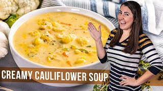 How to Make Creamy Cauliflower Soup [upl. by Eillak]