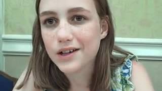 Madison Lintz Sophia from The Walking Dead Interview [upl. by Alleda]