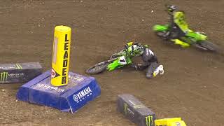 Supercross Round 4 450SX Highlights  Indianapolis IN Lucas Oil Stadium  Jan 30 2021 [upl. by Obie]