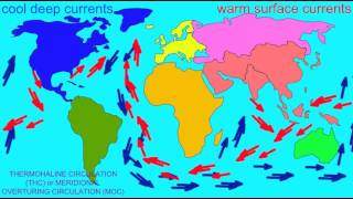 THERMOHALINE CIRCULATION or MERIDIONAL OVERTURNING CIRCULATION [upl. by Vonnie]