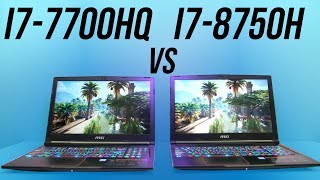 Intel i78750H vs i77700HQ  Laptop CPU Comparison and Benchmarks [upl. by Allerbag]