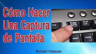 Como hacer una Captura de Pantalla en PC o Laptop [upl. by Nitsur965]