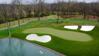 Kansas City onehole golf course is replica of the 12th hole at Augusta National Golf Club [upl. by Druci]