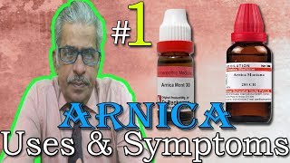 Arnica in Hindi Part 1  Uses amp Symptoms in Homeopathy by Dr P S Tiwari [upl. by Jarrell]