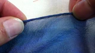 How To Sew A Rolled Hem [upl. by Adlaremse569]