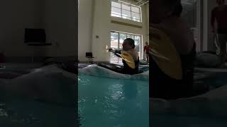 Cleaning up that eskimo roll at Kennesaw State University whitewater kayak [upl. by Amis]