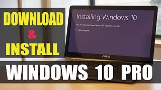 HOW TO INSTALL WINDOWS 10 PRO [upl. by Litnahc]