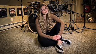 METALLICA quotBlackenedquot Drum CoverBrooke C [upl. by Carlyn]