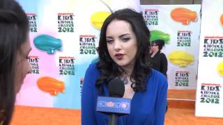 Liz Gillies Interview  2012 Kids Choice Awards [upl. by Hyps458]