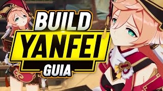 La GUIA DEFINITIVA de YANFEI  Build Yanfei DPS CARRY  Genshin Impact [upl. by Aara]