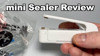 Mini Bag Sealer Sealing Machine Review [upl. by Franzen262]