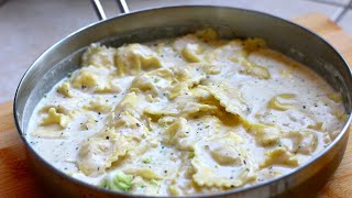 Ravioli in White Sauce Recipe [upl. by Stephine]