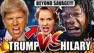 Donald Trump vs Hillary Clinton Epic Rap Battles of History REACTION [upl. by Orson]