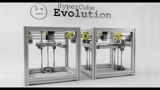 105 Hypercube Evolution 3D Printer Build  12 First Print [upl. by Dimo587]