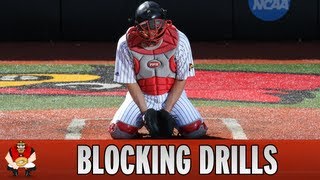 Catching 101  Baseball Catcher Blocking Drills [upl. by Tinor]