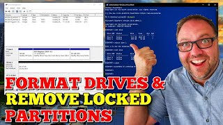 How to Format a Hard Drive amp Delete Recovery Partitions  Windows 10  Diskpart Delete Partition [upl. by Naujek635]