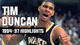 Tim Duncan highlights NCAA tournament top plays [upl. by Redliw]