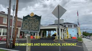 Derby Line  US and Canada Border  Haskell Free Library  Vermont [upl. by Moffat615]