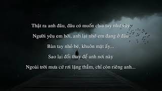 Lyrics Thất Tình Trịnh Đình Quang [upl. by Nylassej466]