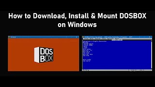 How to Download Install amp Mount DOSBox on Windows 1087 [upl. by Ocsecnarf]