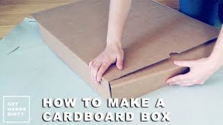 Make an Easy Cardboard Box from Scratch [upl. by Nij]