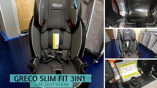 Graco Slim Fit 3in1 Car Seat Clean  Disassemble clean and reassemble Graco Toddler Car Seat [upl. by Dnalyram]