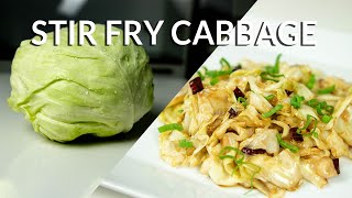 Stir Fry Cabbage Recipe  Very Easy amp Incredibly Tasty [upl. by Caren980]