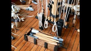 How to Make Scale Rigging Hanks for Model Ships [upl. by Bosch837]