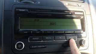 VW RCD 310 BLUETOOTH MENU [upl. by Thor]