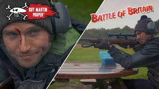 Guys painful WW2 Shooting lesson  Guy Martin Proper [upl. by Ahsinwad]