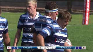 Premier Interschools Rugby 2021  Paarl Boys High vs Grey College [upl. by Dhiren]