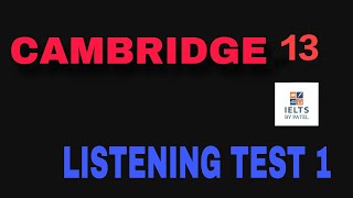 CAMBRIDGE 13 LISTENING TEST 1 WITH ANSWERS ll COOKERY CLASSES [upl. by Azitram558]