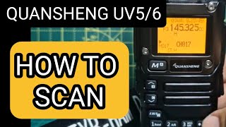 QUENSHENG UV56 HOW TO SCAN [upl. by Lemhaj]