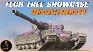 Rinoceronte SHOWCASE  Italian heavies  WoT Blitz [upl. by Nhguaved236]