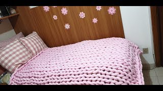 DIY Coperta gigante a trecce Lultima moda [upl. by Bull]