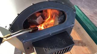 Bertello Pizza Oven fire starting and management [upl. by Annair989]