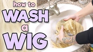 HOW TO WASH A WIG  Alexas Wig Series 4 [upl. by Audie]