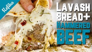 How to Make Lavash amp Hammered Beef Recipe Together At Home Refikas 2 Special Delicious Recipes 🤤 [upl. by Elinad]