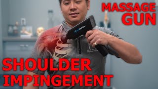 How To Use A Massage Gun For SHOULDER PAIN  Physical Therapist Teaches [upl. by Trebornhoj]