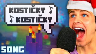 Český VÁNOČNÍ MINECRAFT SONG  Kostičky Kostičky [upl. by Eikcin440]