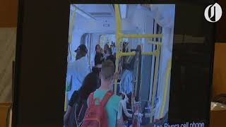 TriMet and cellphone video shows Jeremy Christian before and after MAX train stabbings [upl. by Anerys51]