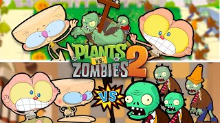 Mongo e Drongo em 2 episódios de Plantas VS Zumbis  Plants vs Zombies em desenho animado [upl. by Ylrebmi299]