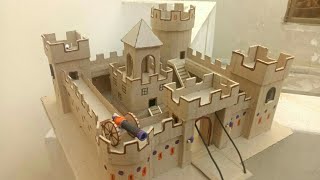 Make Cardboard Castle 🏰 Diy [upl. by Yttig]