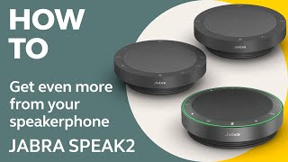 Jabra Speak2 How to get more from your speakerphone  Jabra Support [upl. by Alegna]