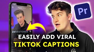 How To Add Viral TikTok Captions Premiere Pro [upl. by Ande]